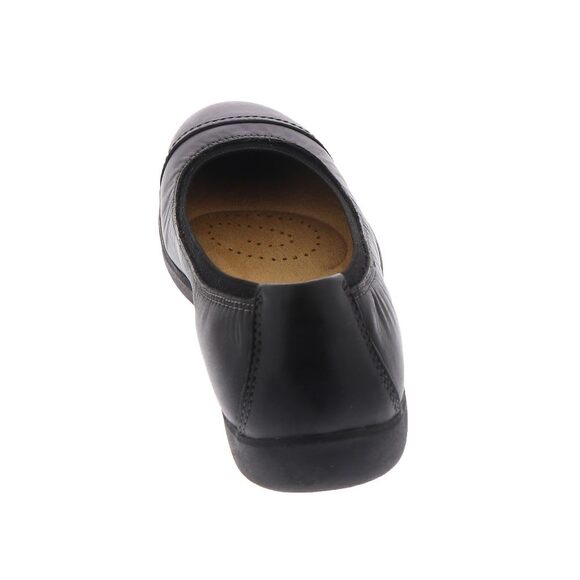 NWT Clarks Women's Meadow Opal Ballet Flat, Black Leather, 6.5 - Picture 4 of 7